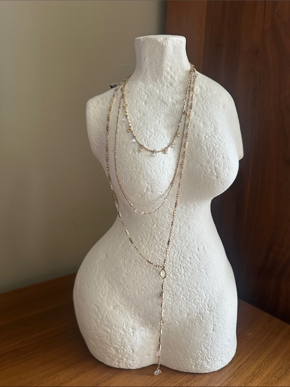 Free People Delicate Gold Layered Necklace